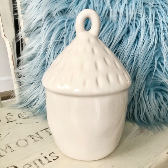 Rae Dunn, Acorn, Ceramic, Bird House, "Perch", Nice Condition - Picture 3 of 9